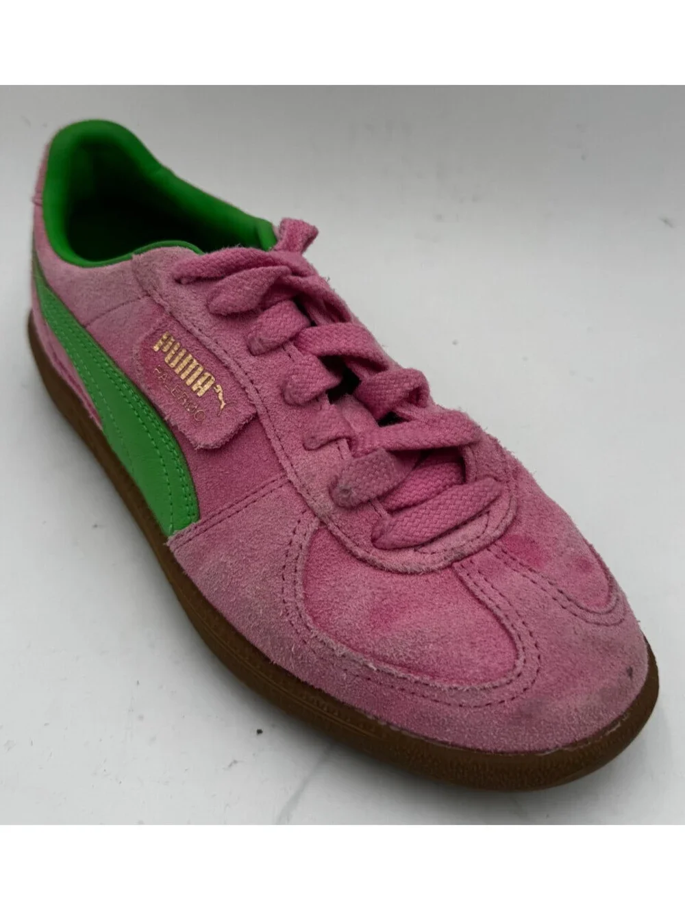 Puma Palermo Women's Sneakers Size 8.5 Pink  Suede Athletic Shoes 397858-01